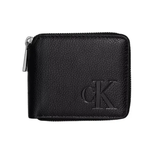 CK/Calvin YM0YM00313 Cow Leather Wallet Men's Black