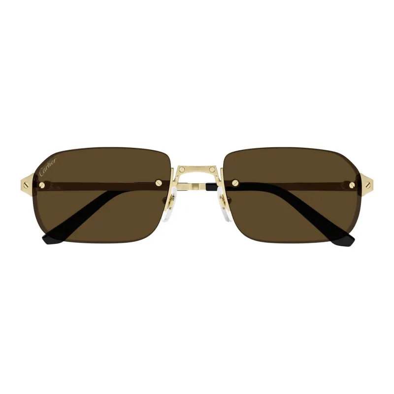 Cartier Rectangle-frame Rimless Sunglasses-1