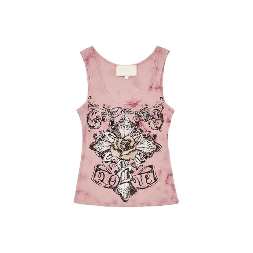 Ed Hardy Tank Tops Women's Camellia Rose