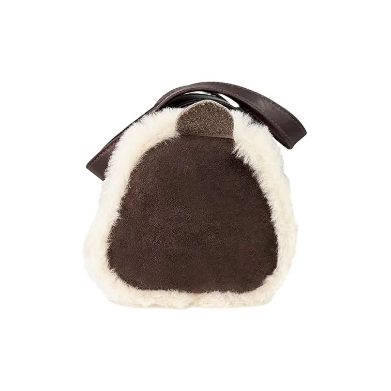 UGG Shearling One Shoulder Handbags Medium Size Women's Chocolate-1