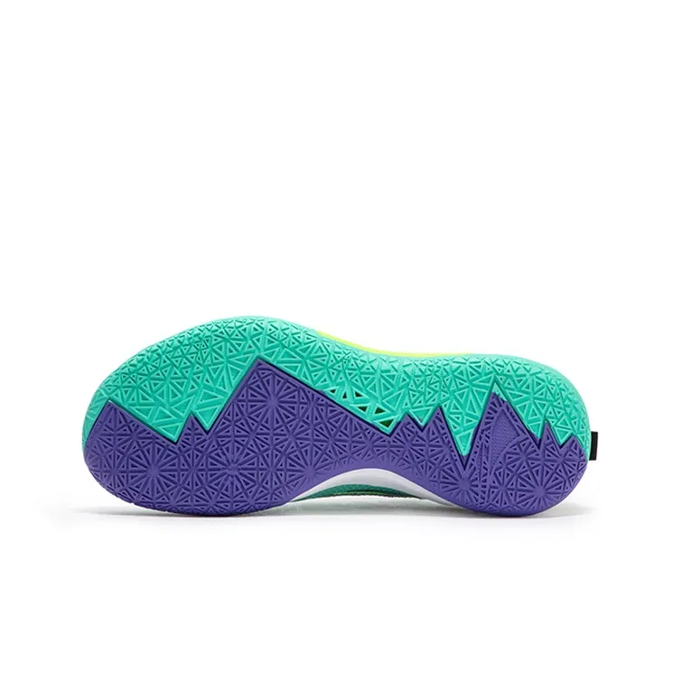 361° BIG3 5.0 Quick Basketball Shoes Unisex Low Top Green/Purple-4