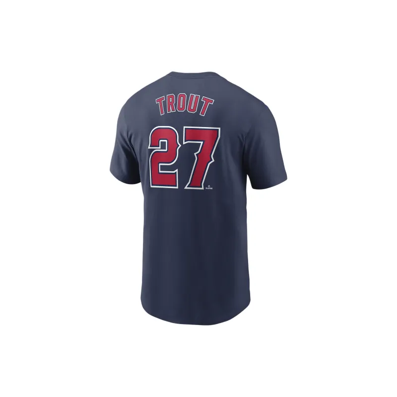 Nike Mike Trout Los Angeles Angels Fuse T-Shirt Men's Marine Blue-1