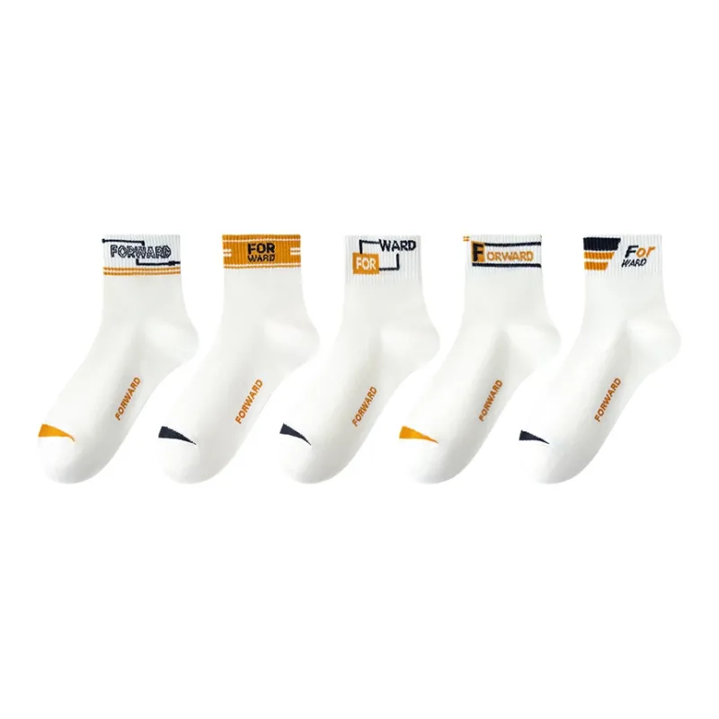 MIIOW Mid Calf Socks Unisex 5 Pack-0