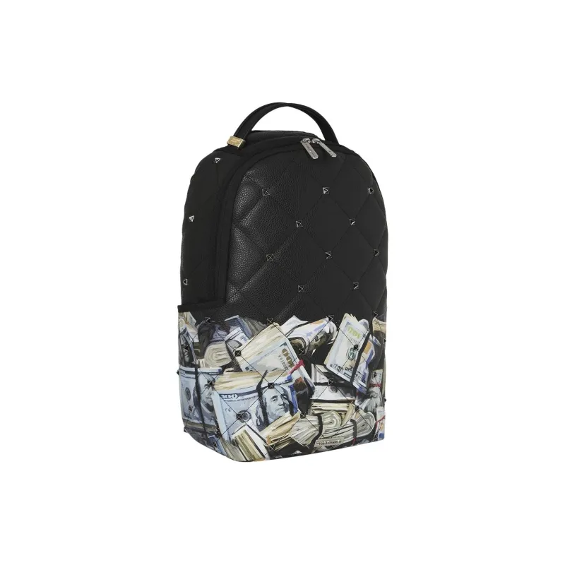 SPRAYGROUND Artificial Leather Backpack Unisex Black-3