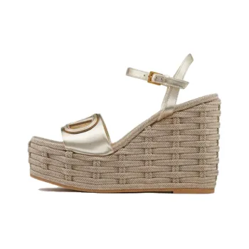 Valentino One Strap Sandals 11cm Women's Gold