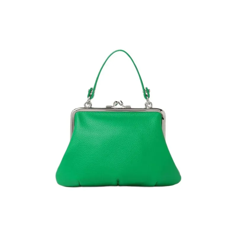 Vivienne Westwood Grain Leather Shoulder Bag Mini Women's Green-2