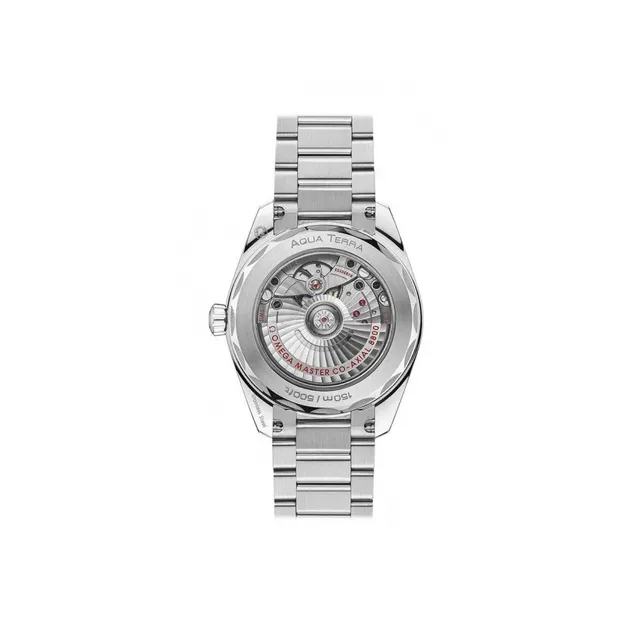 OMEGA AQUA TERRA 150 Meters Automatic Mechanical Movement Unisex Watch 38mm Green Dial Steel Watch Case Steel Strap-2