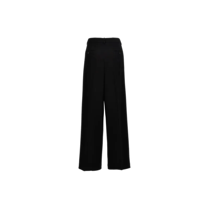 THEORY High-Rise Wide Leg Trousers-1