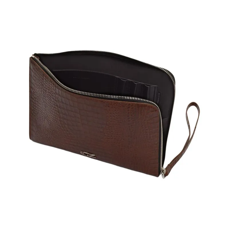 Giuseppe Zanotti/GZ Leather Clutch Men's Brown-3