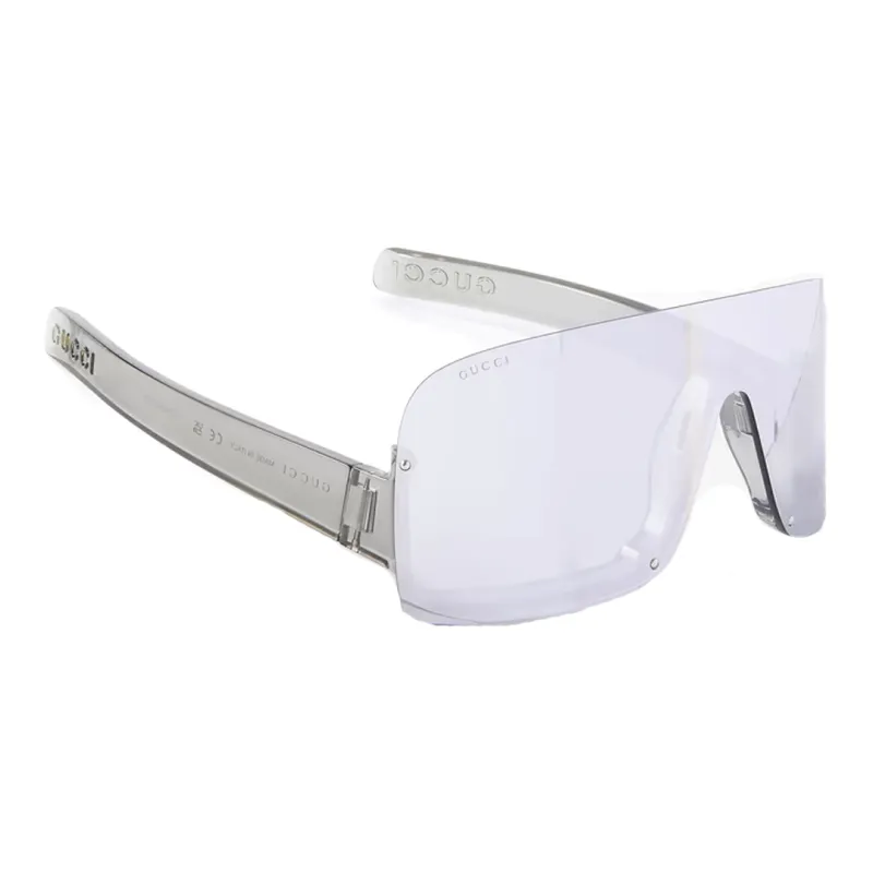 GUCCI Logo plaque Shield frame Sunglasses-1