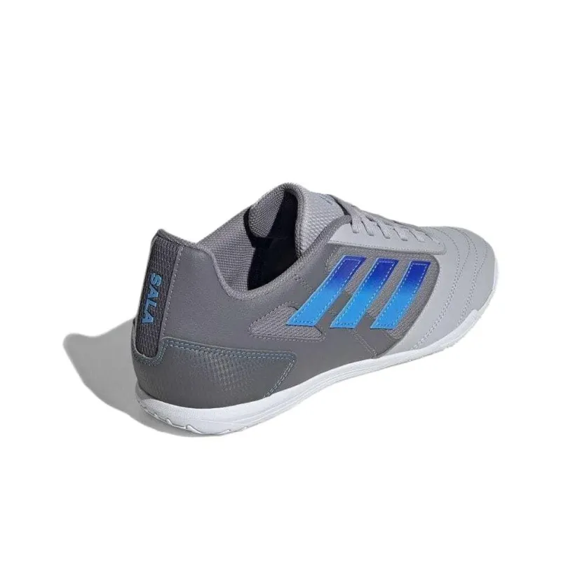 Adidas Super Sala II Abrasion Resistant Breathable Soccer Shoes Men's Gray-4