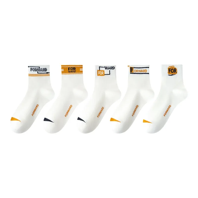MIIOW Mid Calf Socks Unisex 5 Pack-3