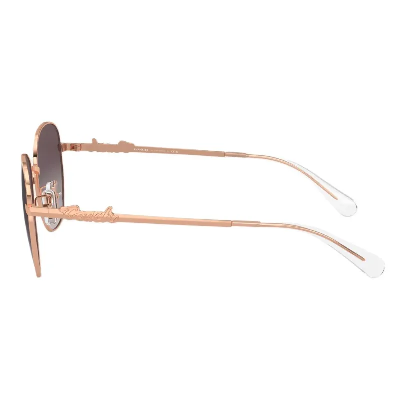COACH Irregular Shape Sunglasses Women's Gold-2