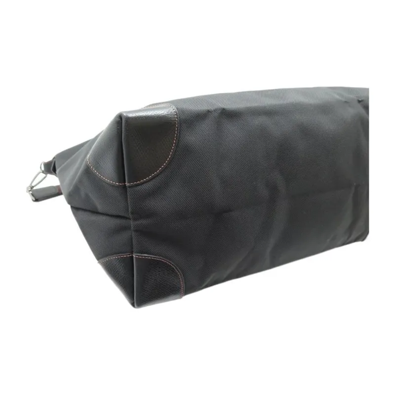 LONGCHAMP Boxford Fabric Dumpling Bag, One Shoulder Handbag Tubas Unisex Black-7