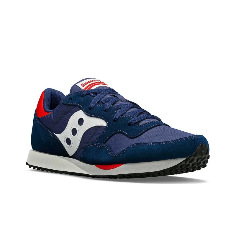 Saucony DXN Trainer Durable Breathable Low Top Running Shoes Men's Blue Red-2
