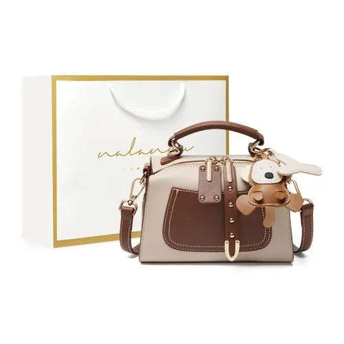 Narandu Handbags White Peach Foam