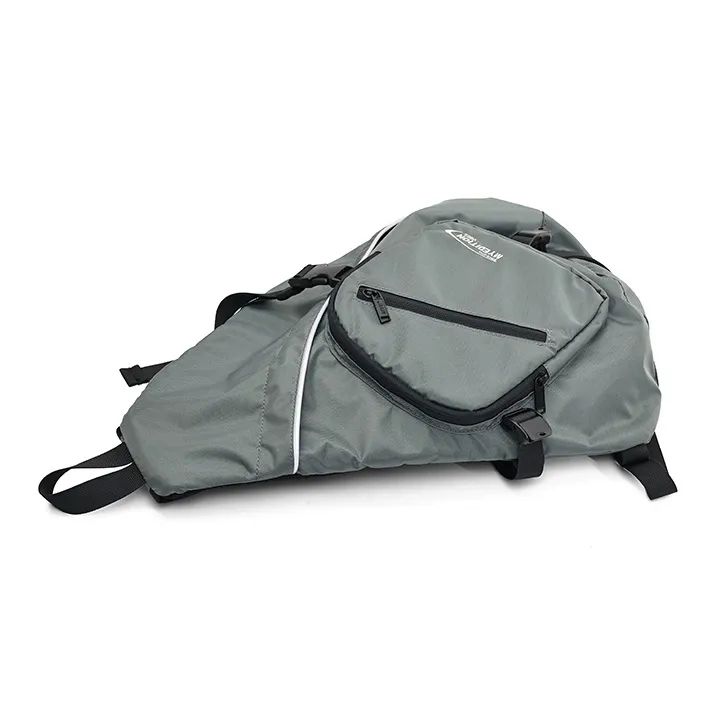 MYEDITION Quiver Bag Hobo Bag Cycling Bag Crossbody Bag Polyester Brown/Black/Asphalt Gray Unisex-6