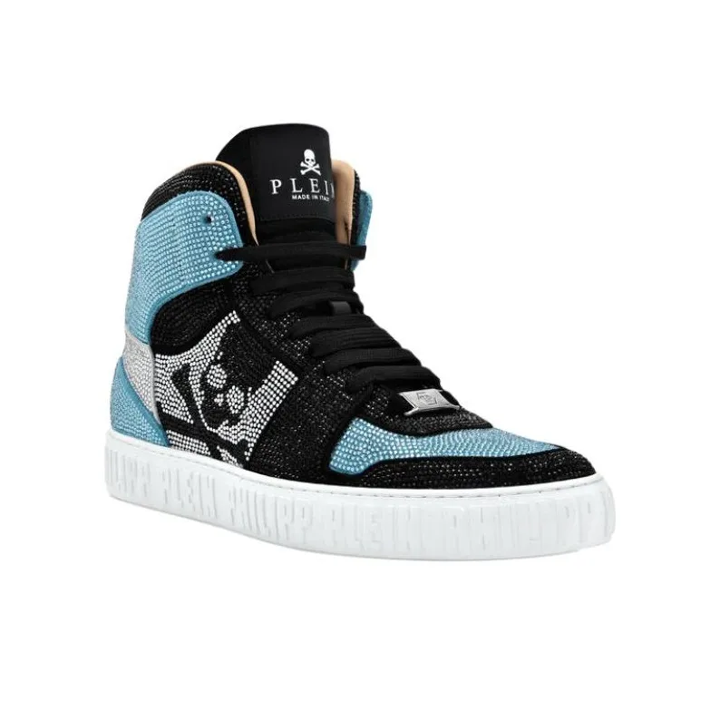 PHILIPP PLEIN Strass High-top Sneakers-2