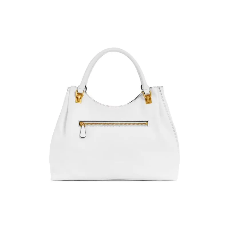 GUESS Litchi Grain Artificial Leather Tote Bag Shopping Bag Shoulder Bag Crossbody Bag Handbag Women's White-2