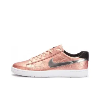 Nike Tennis Classic Ulyra Lotc Cushioning Wear-Resistant Low-Top Skateboard Shoes GS Gold Pink