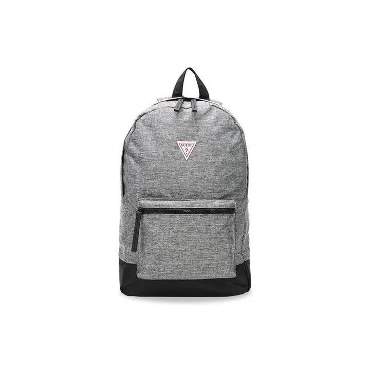 GUESS Polyamide Commute Large Capacity Sports Backpack Laptop Bag Backpack Regular Unisex Gray/Red-0