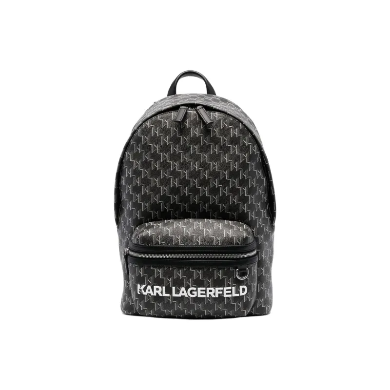 KARL LAGERFELD Polyurethane Backpack Men's Black-0
