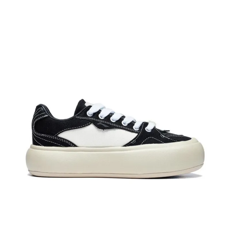LiNing Low Top Sports Casual Shoes Women's Black White-1