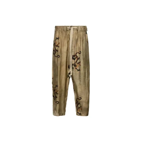 UMA WANG Dragon-print Tapered Trousers