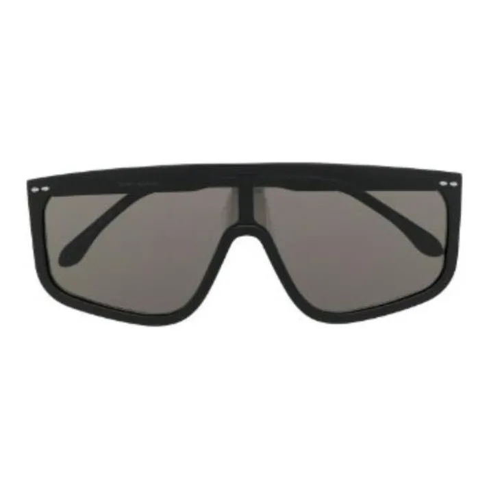 ISABEL MARANT Acetate Irregular Shape Sunglasses Unisex Black-2