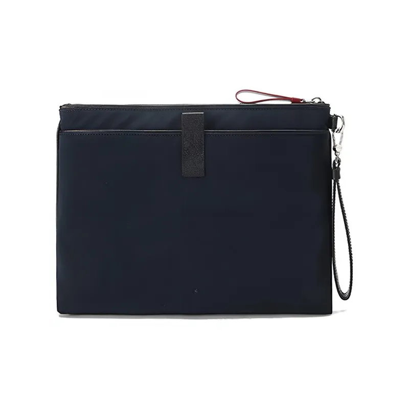 BALLY Fabric Card Holder Coin Purse, Clutch Regular Men's Dark Blue-3
