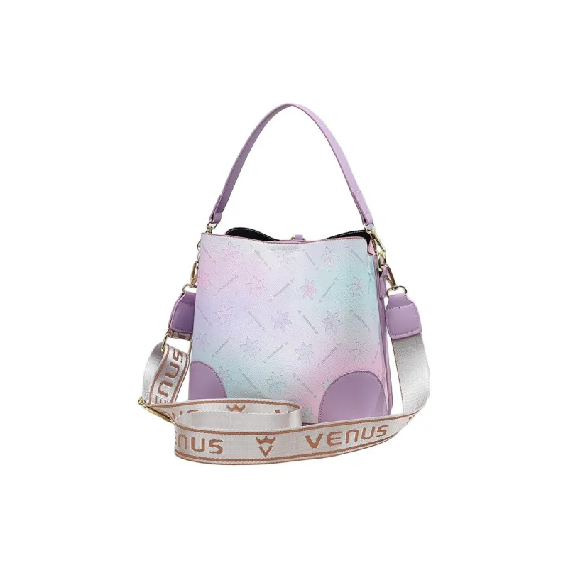 Weymond PU Bucket Bag, Crossbody, One Shoulder Handbag Women's Ecru/Blue/Purple/Pink/Brown/Black-5