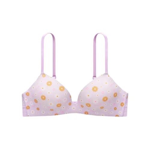 Victoria's Secret PINK 4766 Gathering Style WEAR EVERYWHERE Collection Bra Women's Whisper Purple Daisy Print
