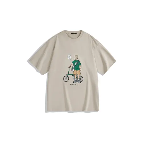 PEACEBIRD MEN T-Shirts Men Khaki First Batch Wide Fit