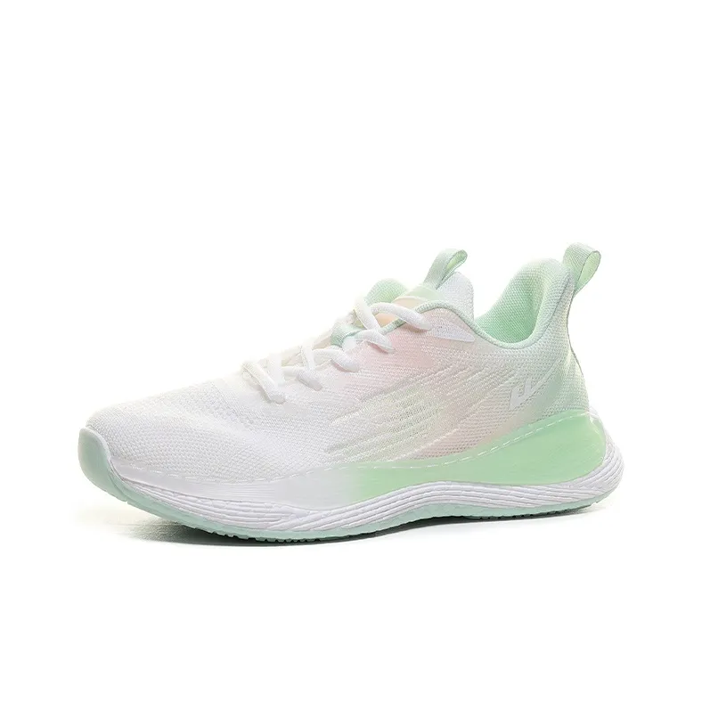 Warrior Anti Slip And Wear Resistant Breathable Low Top Casual Shoes Women's Pink Green-1