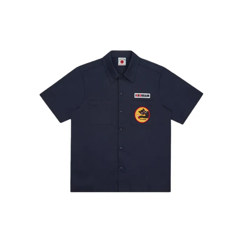 ICECREAM SS24 Shirt Unisex Marine Blue-1