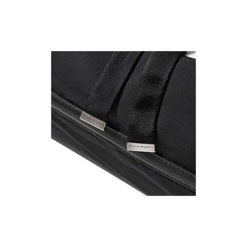 Alexander McQueen Small Bundle Graffiti Bag Black-4