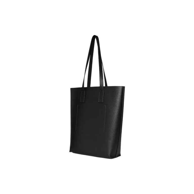 Timberland Genuine Leather Tote Bag Shopping Bag Handbag Shoulder Bag Women's Black-1