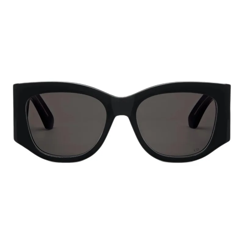 DIOR Acetate Irregular Shape Sunglasses Women's Black-1