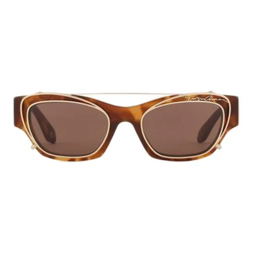 CHOPARD Metal Biodegradable Acetate Fiber Plate Irregular Shape Sunglasses Womens Gray