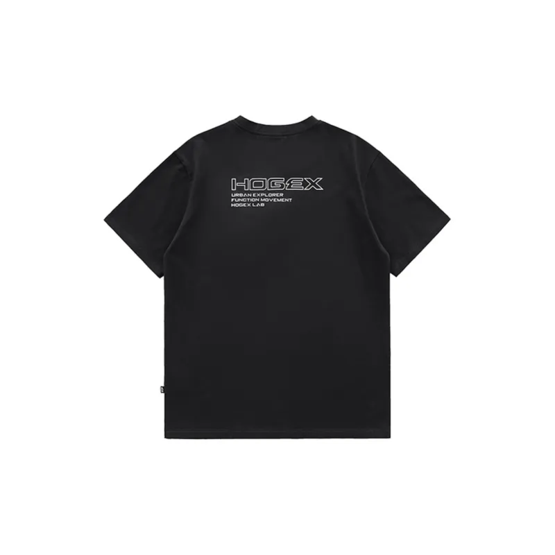 VIP Workwear 3D Effect Pocket Loose Fit Mountain Series Short Sleeved T Shirts Unisex Black-1