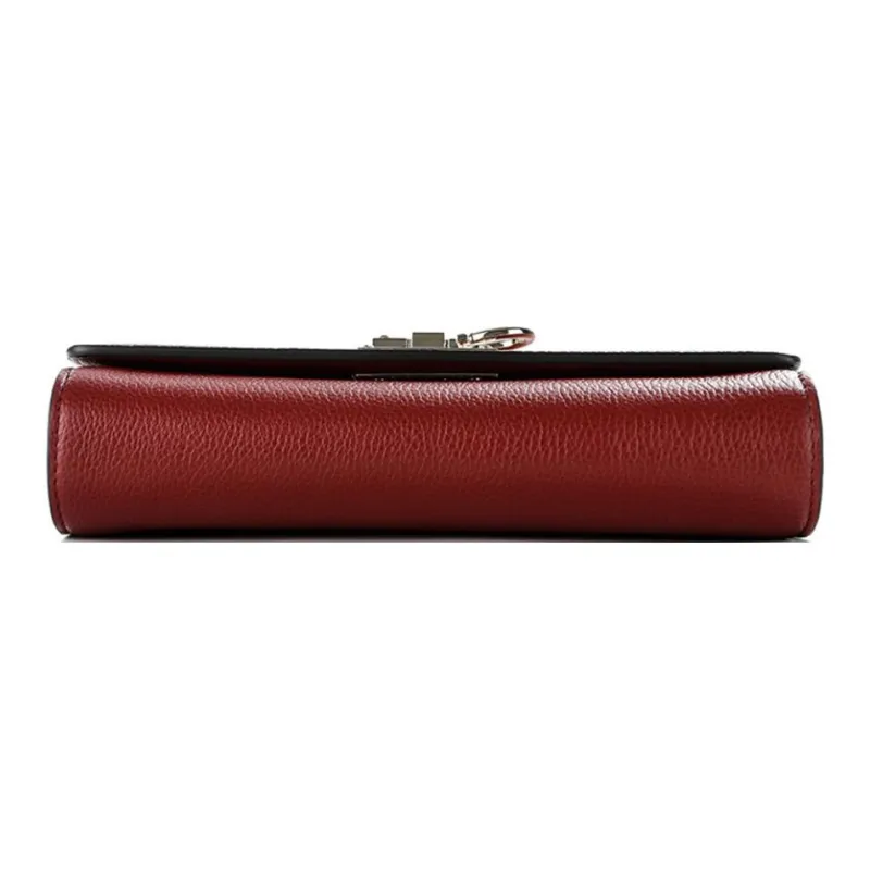 FERRAGAMO Cow Leather Crossbody Bag, Shoulder Bag Women's Red-5