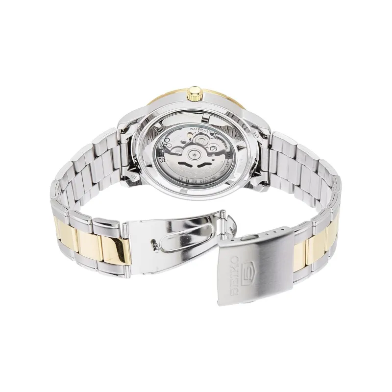SEIKO Automatic Mechanical Movement Stainless Steel Strap Watch Men's Watch White Dial-1