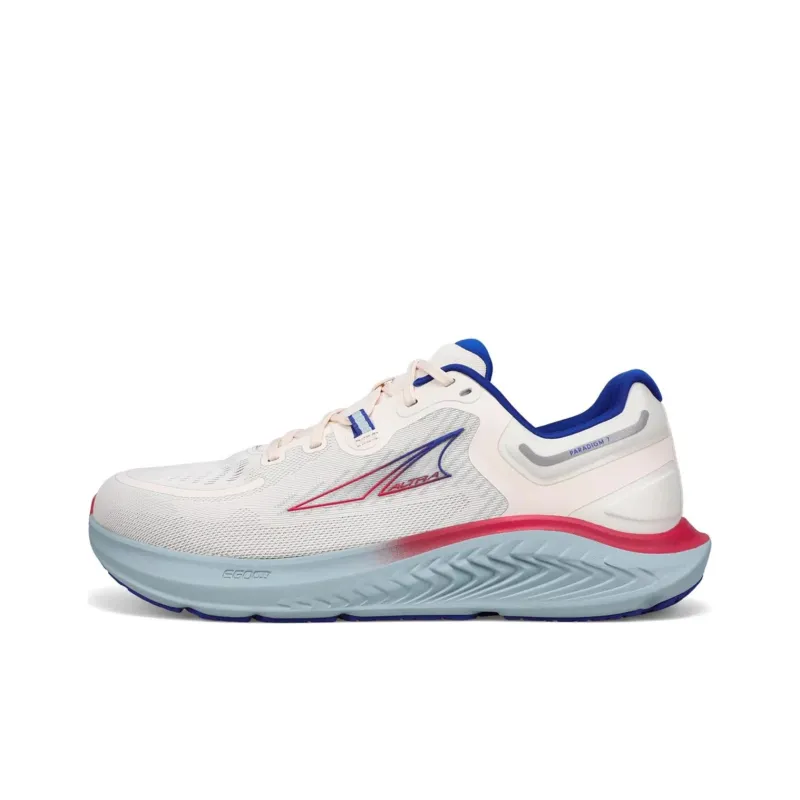 Altra Cushioning Anti Slip And Wear Resistant Low Top Casual Running Shoes Men's White Red Blue-0