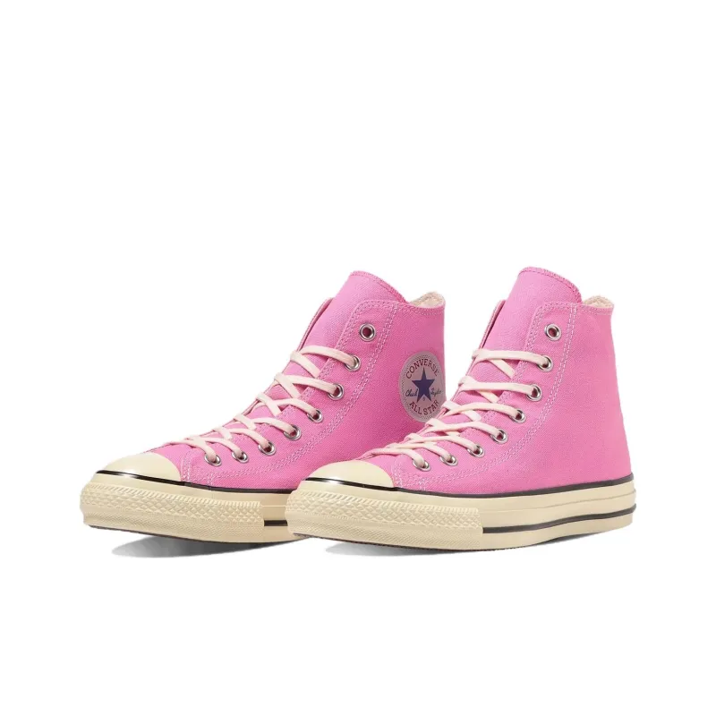 Converse All Star Us Agedcolors Hi Slip Resistant Abrasion Resistant Shock Absorbers High Top Canvas Shoes Unisex Pink-2