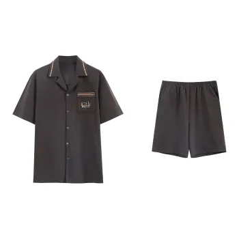 XUANZHITING Pajama Set Men's Dark Brown