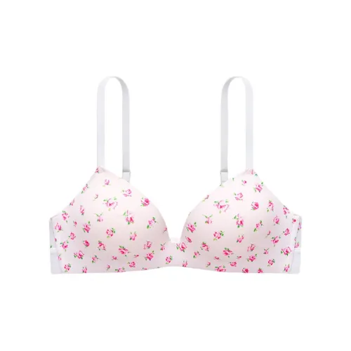 Victoria's Secret PINK 4766 Gathering Style WEAR EVERYWHERE Collection Bra Women's White Floral Print