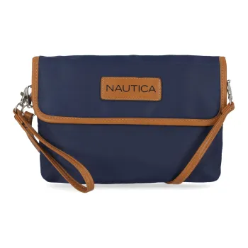 NAUTICA Polyvinyl Chloride Clutches Shoulder Bag Crossbody Bag Mini Women's Aqua Island