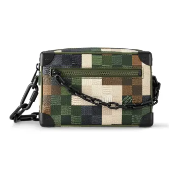 LOUIS VUITTON Mini Soft Trunk Damoflage Green Damoflage Damier