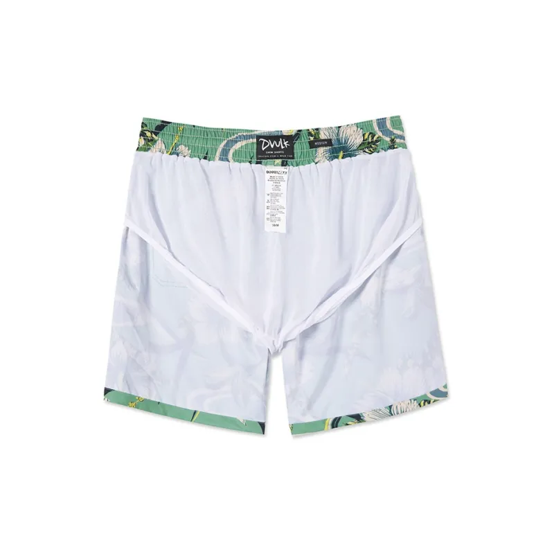DUNKELVOLK Beach Shorts Men's Yellow Green-2