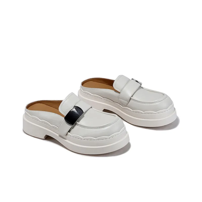 BELLALILY Closed Toe Slippers 3.5cm Women's-3